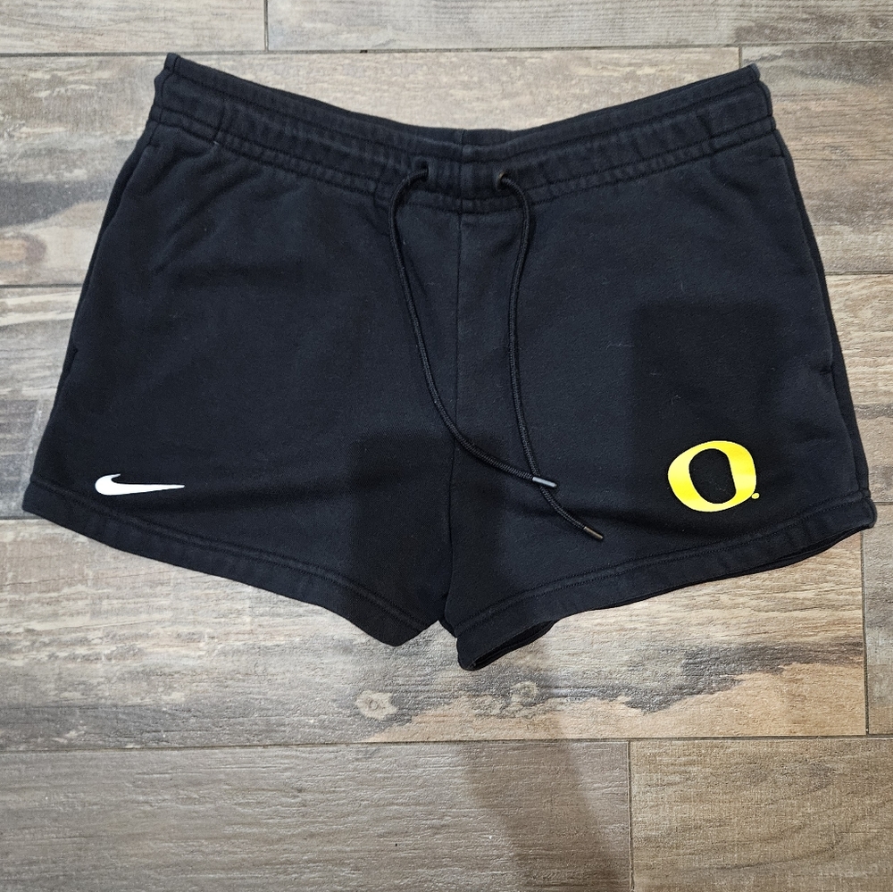 Nike Black Women's Shorts with Oregon Logo